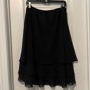 Tiered short evening skirt